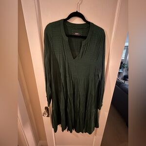 Anthropologie Maeve tiered longsleeve dress.